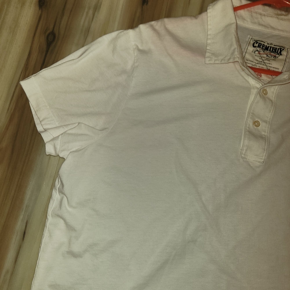Cremieux White Collar Men's Tshirt - Picture 5 of 9
